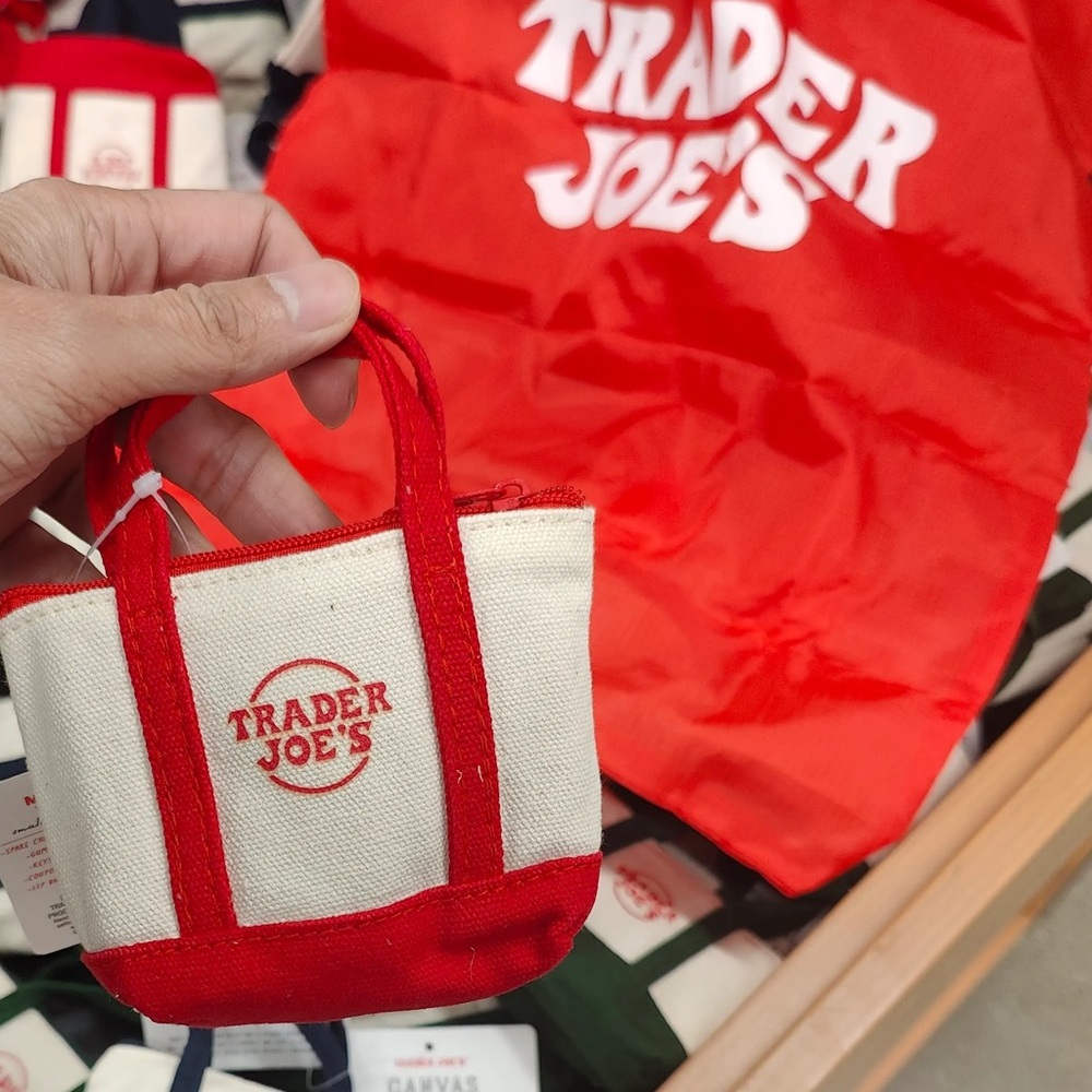 NWT - Trader Joes Micro Tote - Red